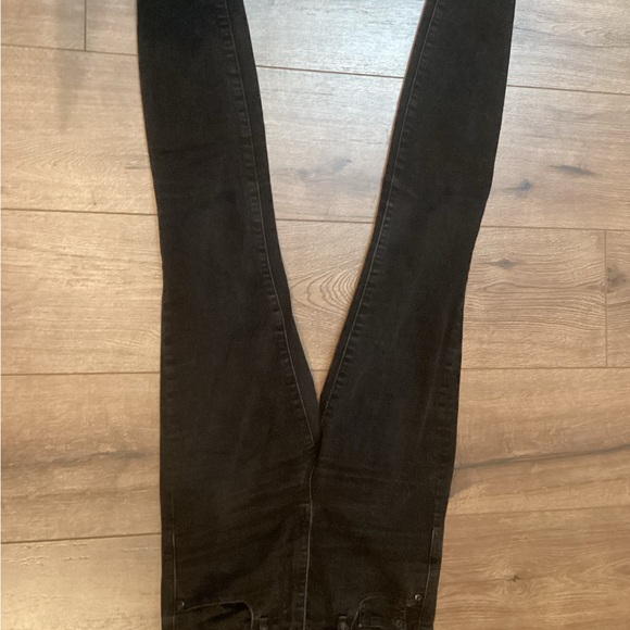 Gap 1969 Jeans True Skinny Super High Rise Black 5 Pocket Size 26 - Picture 2 of 9
